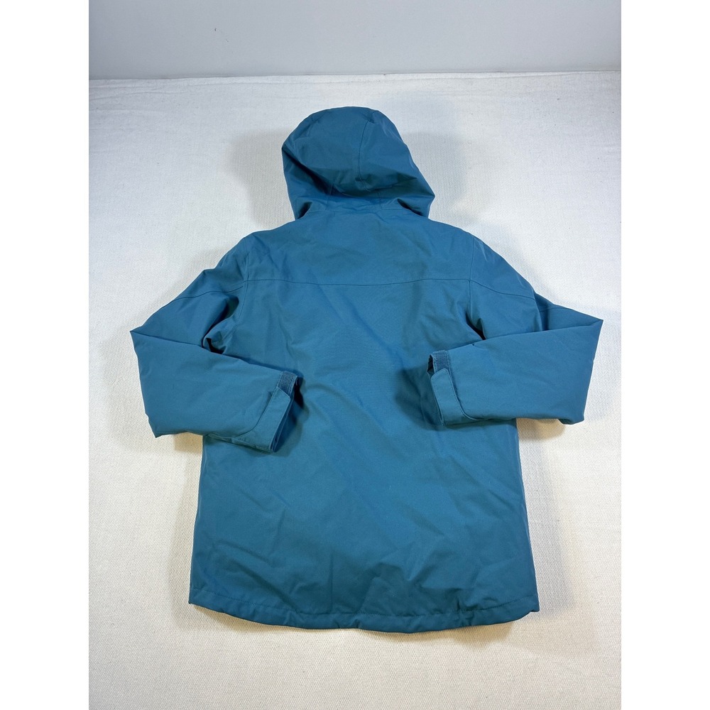 Patagonia Kids H2No Insulated Fleece Lined Waterproof Parka Jacket Blue Large 12 - Picture 2 of 16
